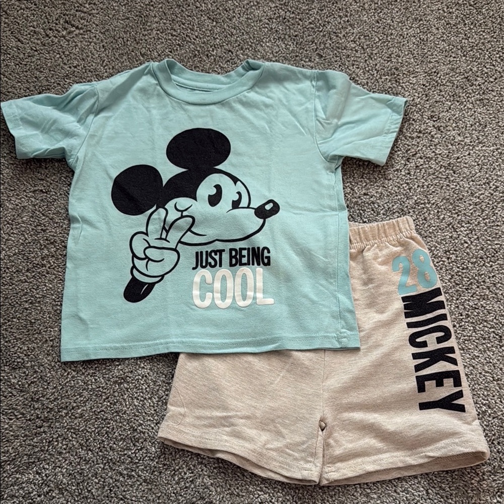 Disney Mickey Mouse Aqua Tee